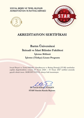 The Department of Business Administration has been accredited for three years