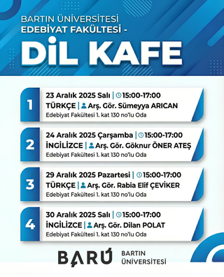 Dil Kafe Etkinliğinde Katkıda Bulunan Hocalarımıza Teşekkür Belgeleri Takdim Edildi.