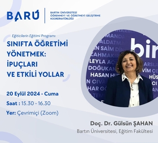 Doç. Dr. Gülsün Şahan Eğiticilerin Eğitimi Programında Eğitim Verdi