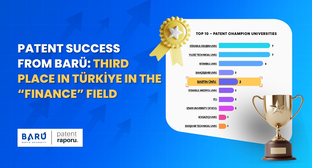 BARÜ Achieves Patent Success: Ranked Third in Türkiye in the “Finance” Field Kapak