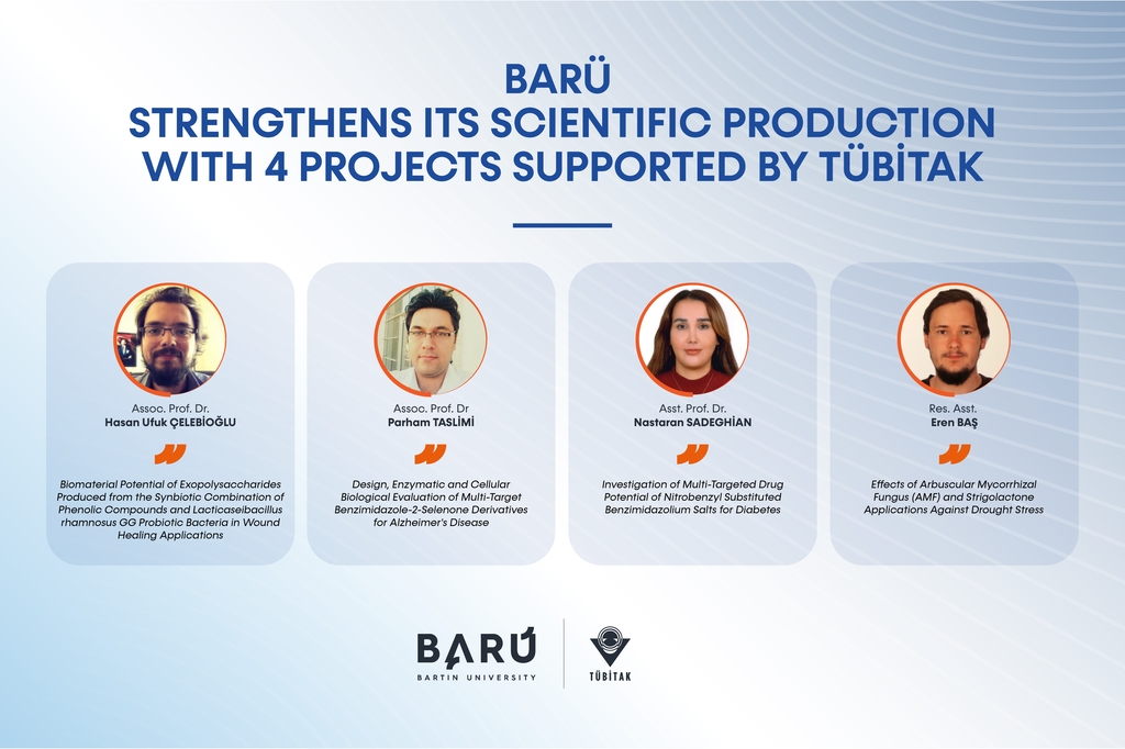 BARÜ strengthens its scientific production with 4 projects supported by TÜBİTAK Kapak