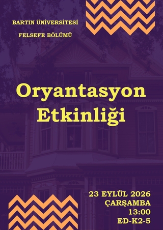 2026-2027 Akademik Yılı Güz Dönemi Oryantasyon Etkinliği Yapıldı.