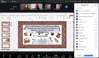 Felsefe Sohbetleri etkinliğinin 15. Oturumunda Dr. Öğretim Üyesi Samet YAVUZ, “Türk Kültüründeki Mekanik Oyuncaklar” başlıklı bir sunum gerçekleştirdi.