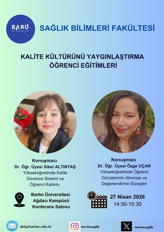 KALİTE KÜLTÜRÜNÜ YAYGINLAŞTIRMA ÖĞRENCİ EĞİTİMLERİ