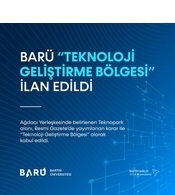 BARÜ “Teknoloji Geliştirme Bölgesi” ilan edildi