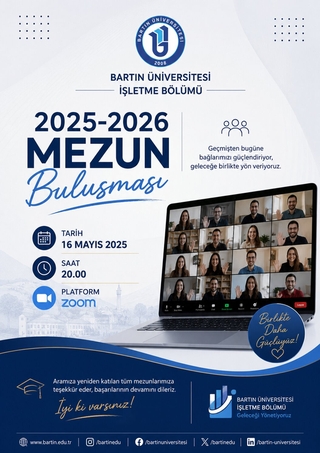 Bartın Üniversitesi İşletme Bölümü 2025-2026 Mezun Buluşması Gerçekleştirildi