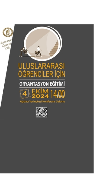2024-2025  yılı Uluslararası Öğrencilere Uyum Eğitimi