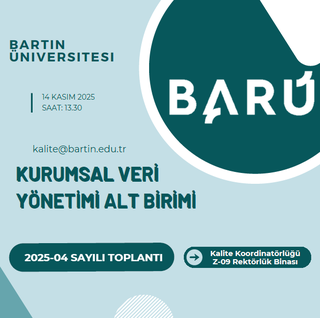 Kalite Koordinatörlüğü/Kurumsal Veri Yönetim Alt Birim Toplantısı (2025-04) gerçekleştirildi.