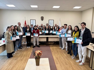Our students participated in the TÜBİTAK 2237-A ‘Sustainable Environment and Tourism’ education project.