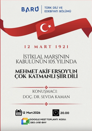 Conference: The Multilayered Poetic Language of Mehmet Âkif Ersoy