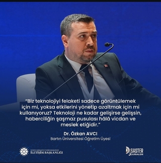 Our Department Faculty Member, Dr. Özkan Avcı, Spoke at the Disaster Journalism Education Panel Organized by the Presidential Directorate of Communications