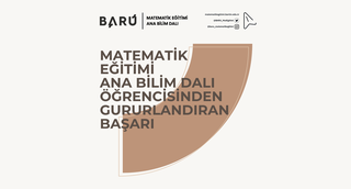 Matematik Eğitimi Ana Bilim Dalı Öğrencisinden Gururlandıran Başarı