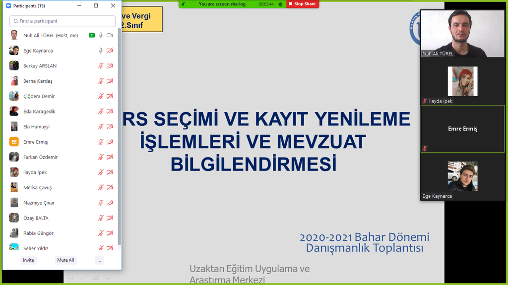 2. Sınıf Öğrencilerine Ders Seçimi, Kayıtlanma ve Mevzuat Bilgilendirme Toplantısı Fotograflar 2