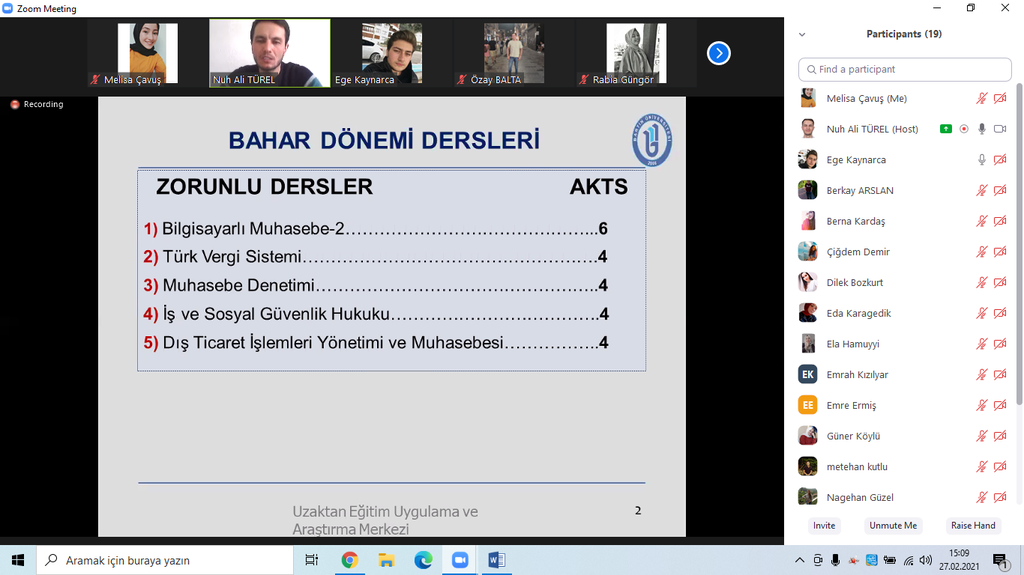 2. Sınıf Öğrencilerine Ders Seçimi, Kayıtlanma ve Mevzuat Bilgilendirme Toplantısı Fotograflar 3