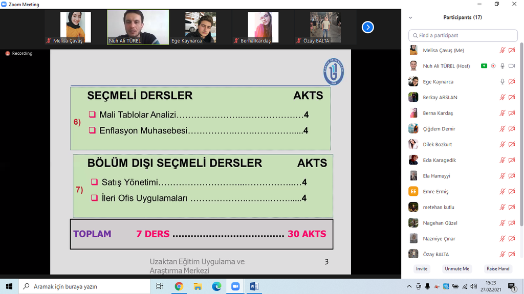 2. Sınıf Öğrencilerine Ders Seçimi, Kayıtlanma ve Mevzuat Bilgilendirme Toplantısı Fotograflar 5