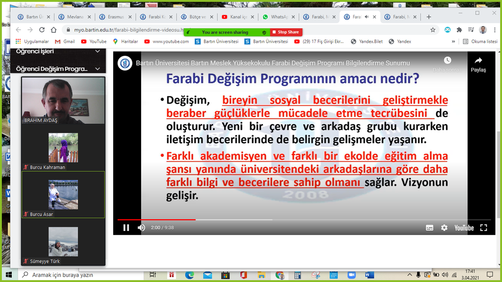 1. Sınıf Öğrencilerine Erasmus, Farabi ve Mevlana Gibi Değişim Programlarına Yönelik Bilgilendirme Fotograflar 4