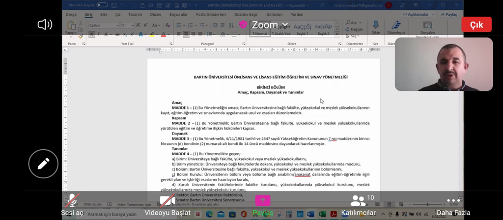 2022 Bahar Dönemi 1. Akademik Danışmanlık Toplantısı Gerçekleştirildi Fotograflar 0