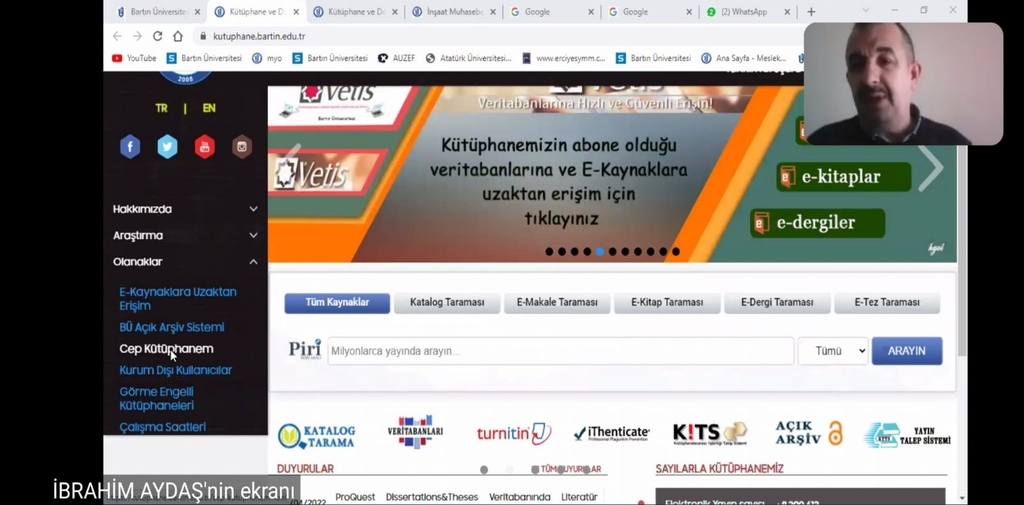 2022 Bahar Dönemi 1. Akademik Danışmanlık Toplantısı Gerçekleştirildi Fotograflar 2