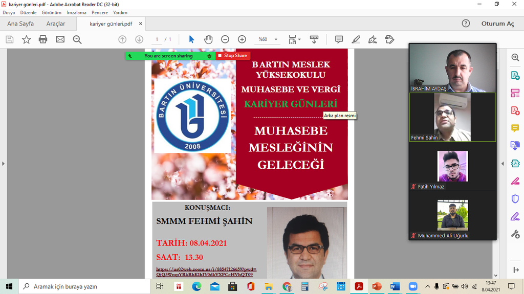 Dönem Sonu Muhasebe İşlemleri Dersinde Öğr. Gör. İbrahim Aydaş ve Öğrencilerimiz “Dış Paydaşı” Konuk Etti. Fotograflar 0