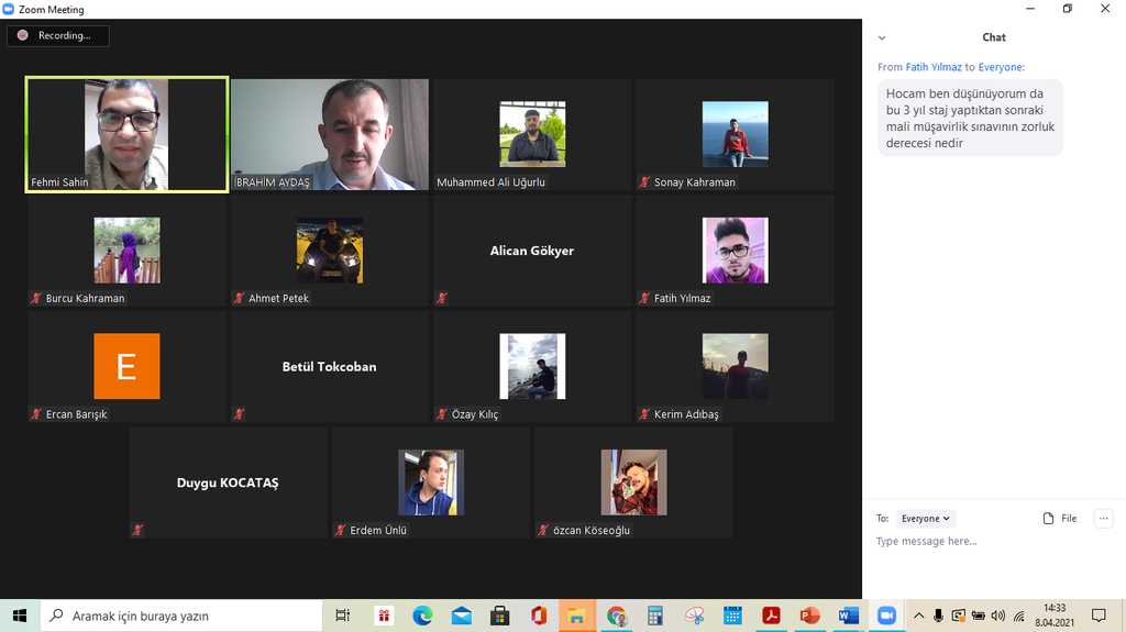 Dönem Sonu Muhasebe İşlemleri Dersinde Öğr. Gör. İbrahim Aydaş ve Öğrencilerimiz “Dış Paydaşı” Konuk Etti. Fotograflar 3