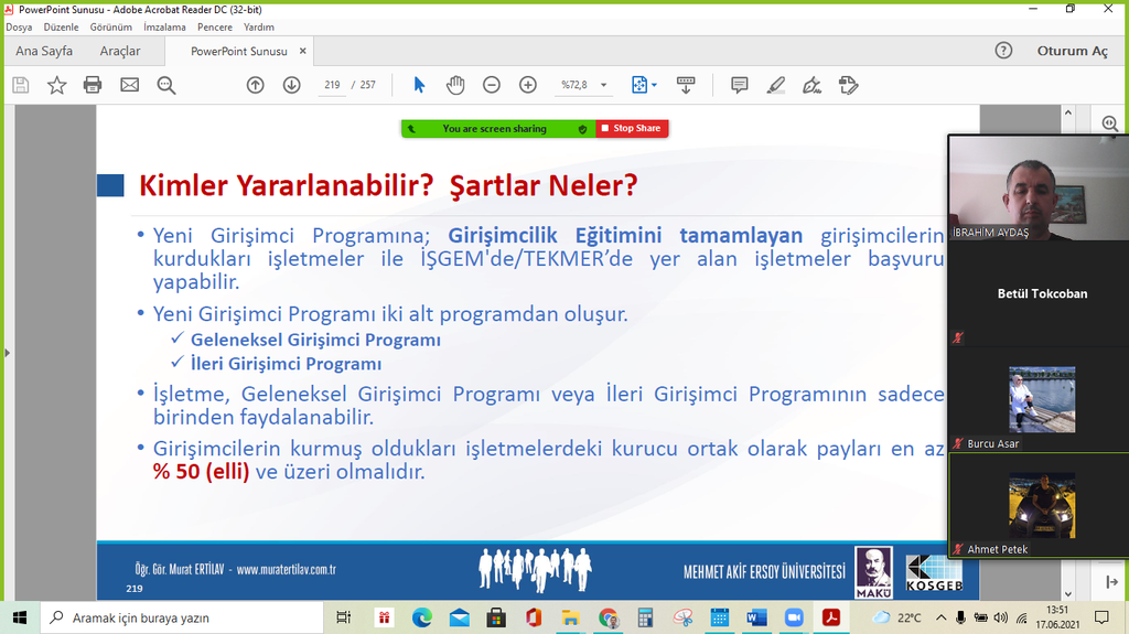 2022 Bahar Dönemi 3. Akademik Danışmanlık Toplantısı Gerçekleştirildi Fotograflar 8