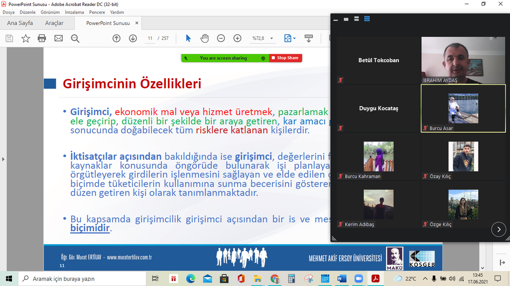 2022 Bahar Dönemi 3. Akademik Danışmanlık Toplantısı Gerçekleştirildi Fotograflar 6