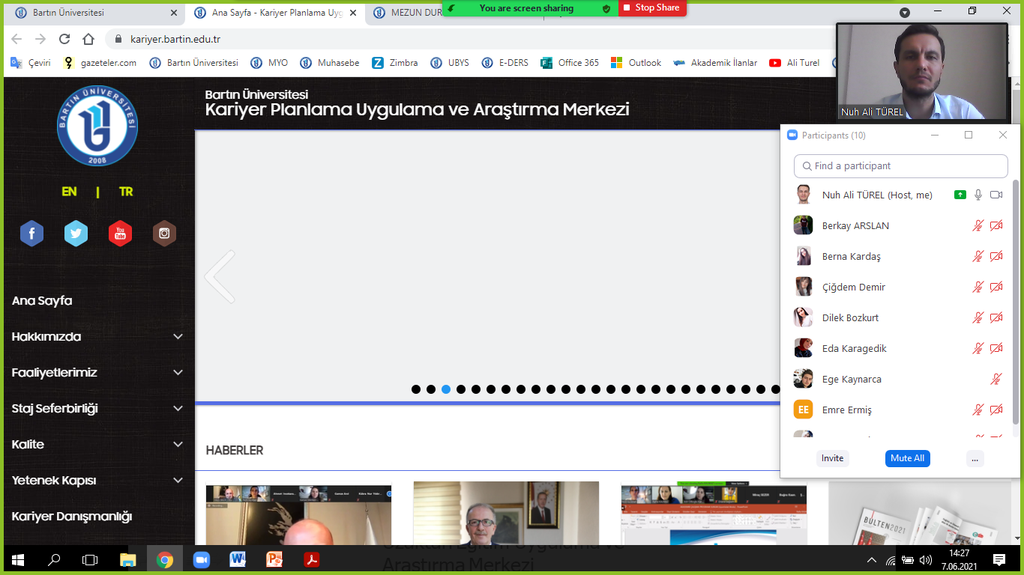 2. Sınıf Öğrencilerine Kariyer Planlama, Uygulama ve Araştırma Merkezine Erişim ile Mezun Bilgi Sistemi Hakkında Bilgilendirme Fotograflar 3
