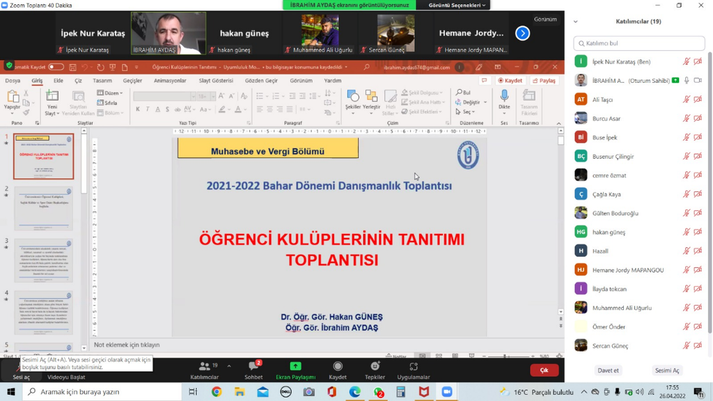 2022 Bahar Dönemi 2. Akademik Danışmanlık Toplantısı Gerçekleştirildi Fotograflar 0