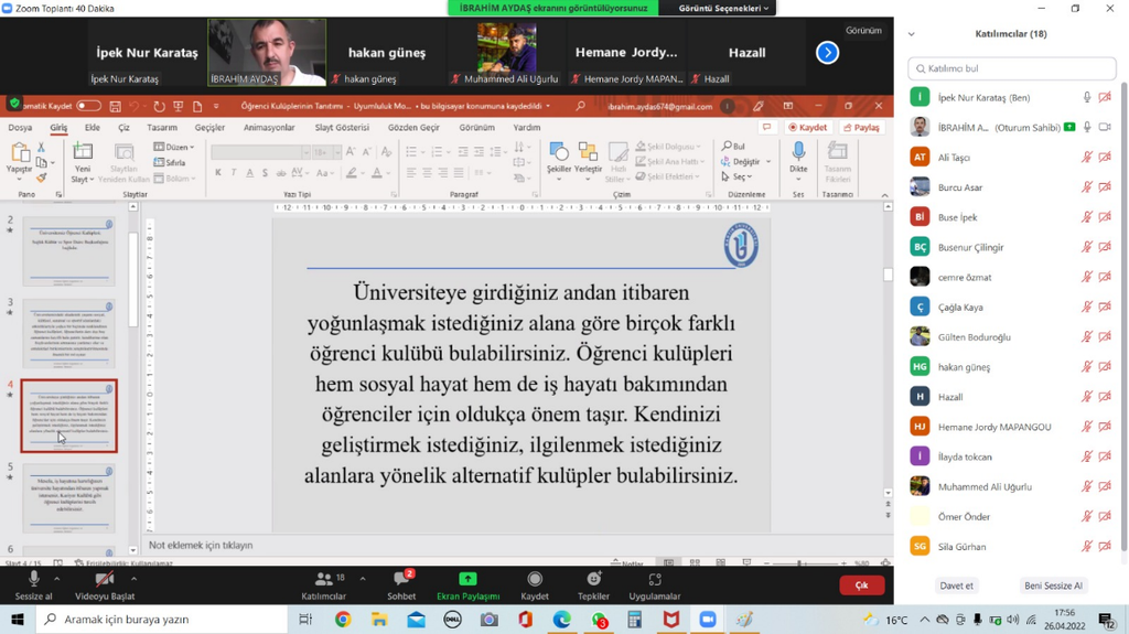 2022 Bahar Dönemi 2. Akademik Danışmanlık Toplantısı Gerçekleştirildi Fotograflar 1