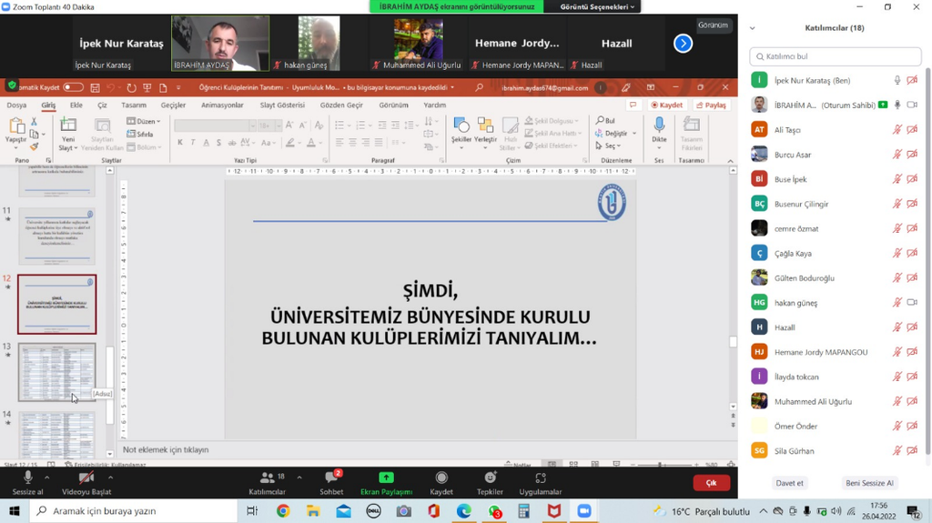 2022 Bahar Dönemi 2. Akademik Danışmanlık Toplantısı Gerçekleştirildi Fotograflar 2