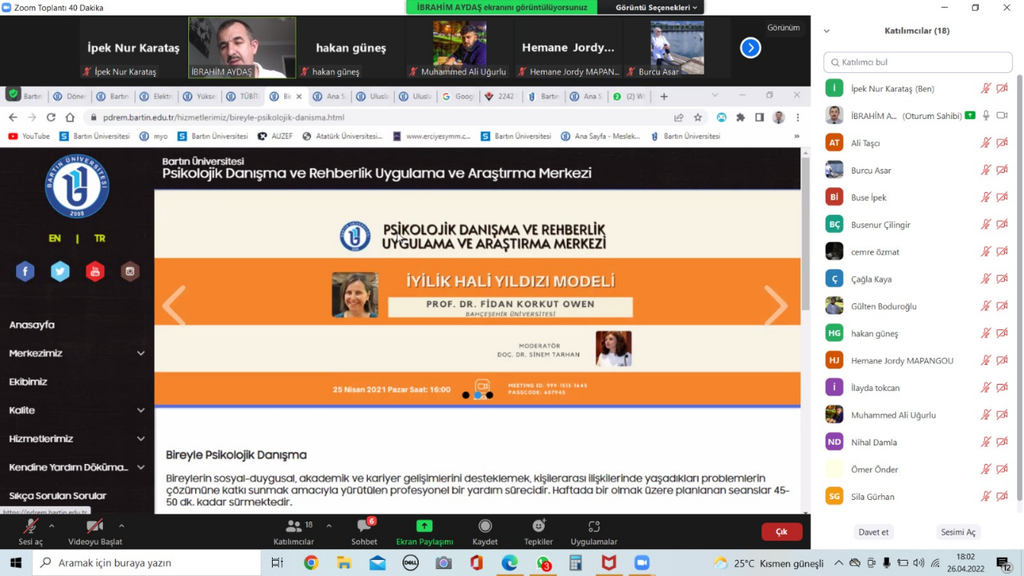 2022 Bahar Dönemi 2. Akademik Danışmanlık Toplantısı Gerçekleştirildi Fotograflar 4