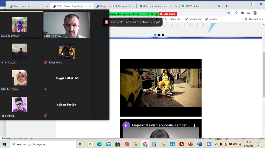1. Sınıf Öğrencilerine Psikolojik Danışma ve Rehberlik Merkezi ile Engelli Öğrenci Birimine Erişim Konusunda Bilgilendirme Fotograflar 2