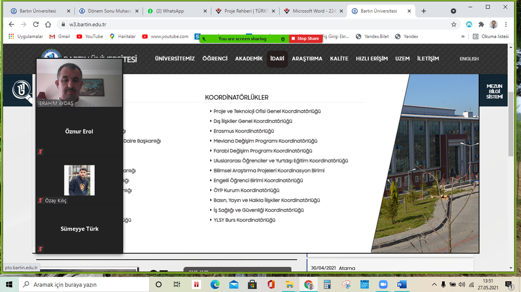 1. Sınıf Öğrencilerine Ulusal ve Uluslararası Öğrenci Projeleri Hakkında Bilgilendirme Fotograflar 1