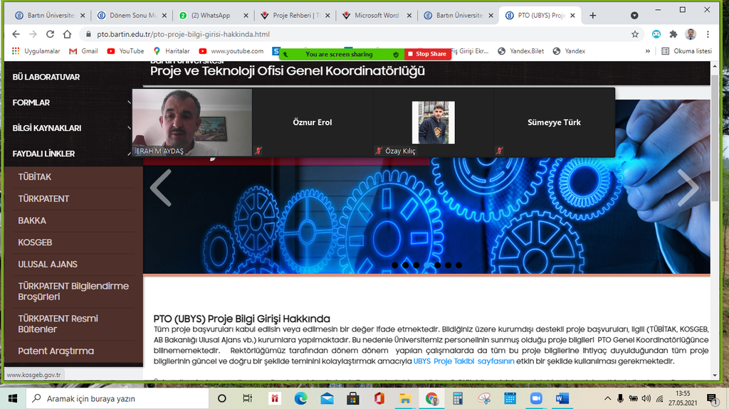 1. Sınıf Öğrencilerine Ulusal ve Uluslararası Öğrenci Projeleri Hakkında Bilgilendirme Fotograflar 2
