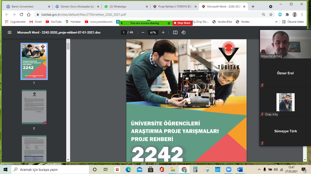 1. Sınıf Öğrencilerine Ulusal ve Uluslararası Öğrenci Projeleri Hakkında Bilgilendirme Fotograflar 3