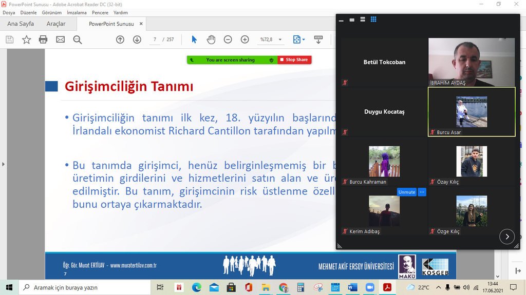 1. Sınıf Öğrencilerine Girişimcilik Konulu Bilgilendirmeler Fotograflar 0