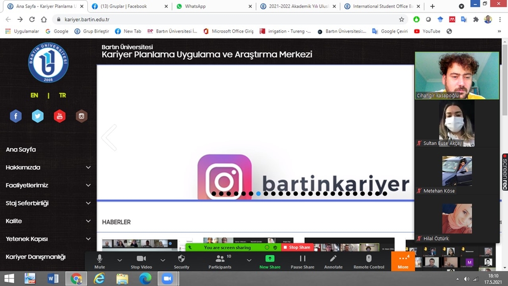 10. toplantı: 2 .sınıflara Kariyer Planlama, Uygulama ve Araştırma Merkezine Erişim, Mezun Bilgi Sistemi  anlatıldı Fotograflar 3