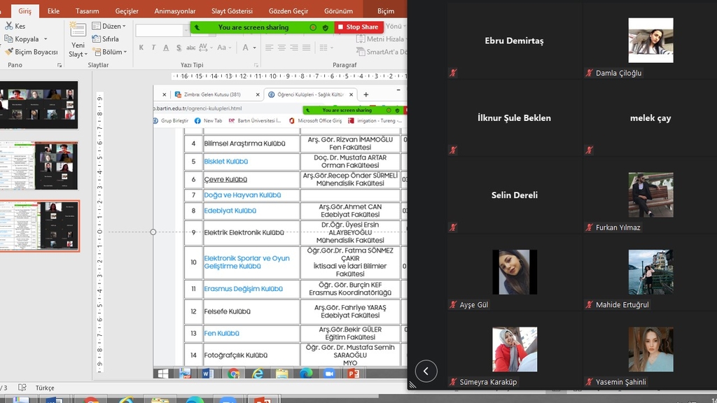 8. toplantı: 2. Sınıflara Öğrenci Kulüpleri Tanıtıldı Fotograflar 3