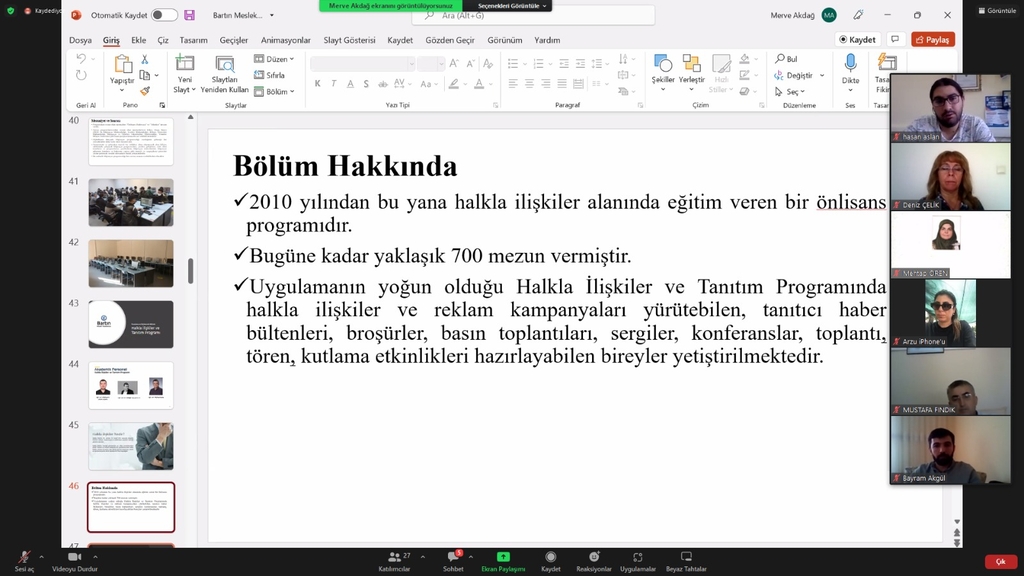 Bölümümüz Bartın MYO Danışma Kurulu Toplantısına katıldı Fotograflar 2