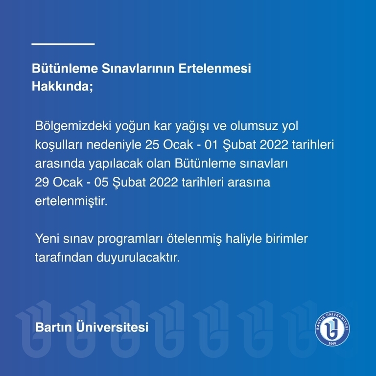 Bütünleme Sınav Tarihleri (GÜNCEL) Fotograflar 0