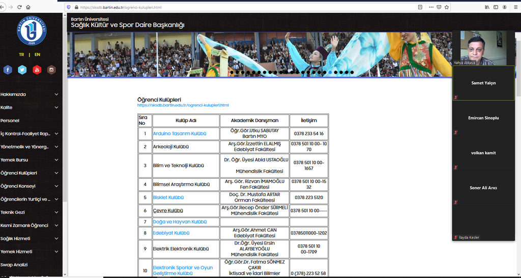 8. toplantı: 1 .sınıflara Öğrenci  Kulüpleri Tanıtıldı Fotograflar 1