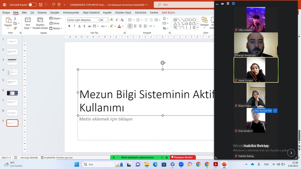 İkinci Sınıflar final öncesi akademik danışmanlık toplantısında buluştu (2022-2023 Bahar) Fotograflar 16
