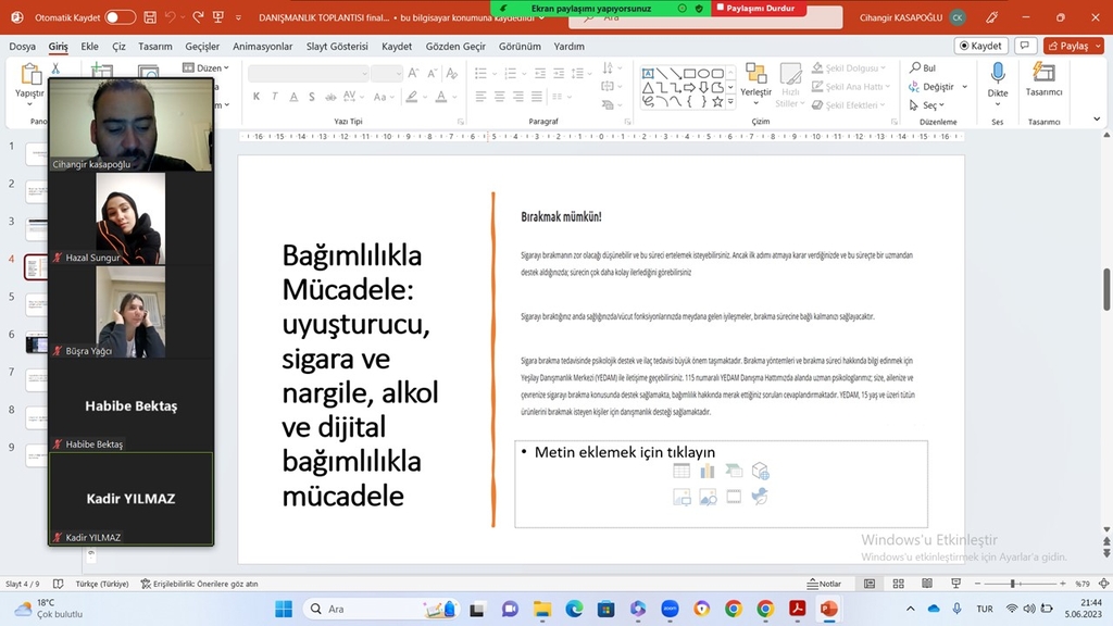 İkinci Sınıflar final öncesi akademik danışmanlık toplantısında buluştu (2022-2023 Bahar) Fotograflar 10