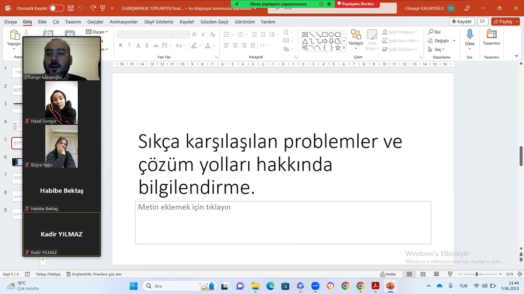 İkinci Sınıflar final öncesi akademik danışmanlık toplantısında buluştu (2022-2023 Bahar) Fotograflar 11