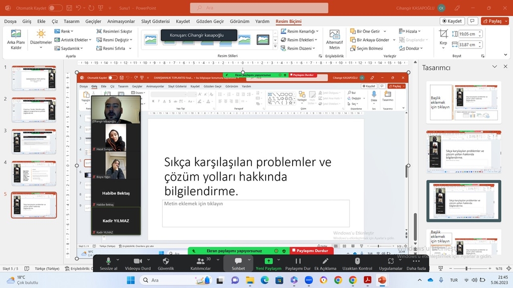 İkinci Sınıflar final öncesi akademik danışmanlık toplantısında buluştu (2022-2023 Bahar) Fotograflar 12