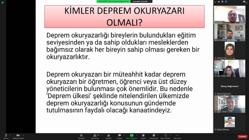 Deprem Okuryazarlığı Konuşuldu Fotograflar 9