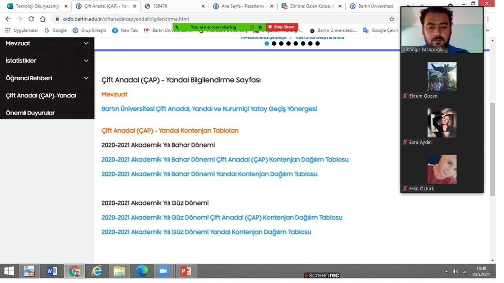 11. toplantı: 2.sınıflara ÇAP ve Yandal anlatıldı Fotograflar 3