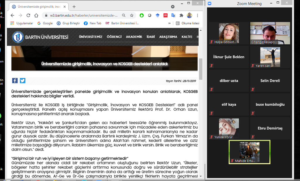 12. toplantı: 2.sınıflara Girişimcilik anlatıldı Fotograflar 1