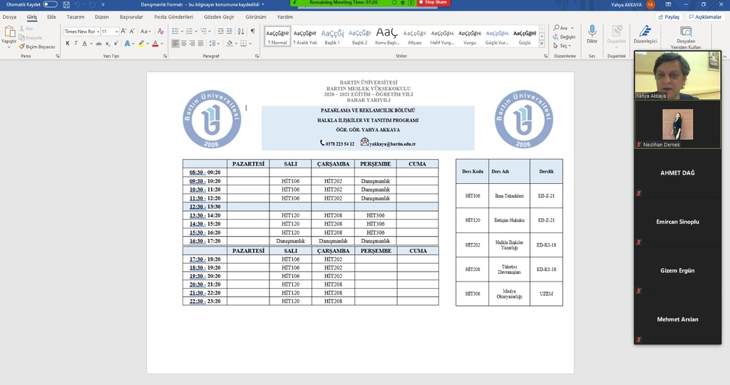 2. Toplantı: 1. sınıf öğrencileriyle Genel İşleyiş,  Kurallar,  Danışmanlık  Faaliyetlerinin  Kapsamı ve  Personelle  İletişim Toplantısı Yapıldı Fotograflar 2