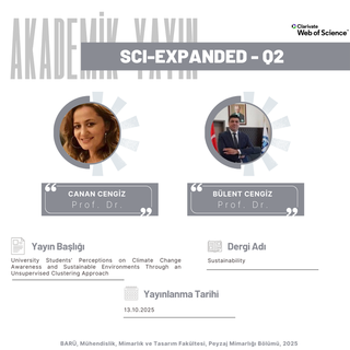 Bölümümüzden Yeni Akademik Yayın!!!